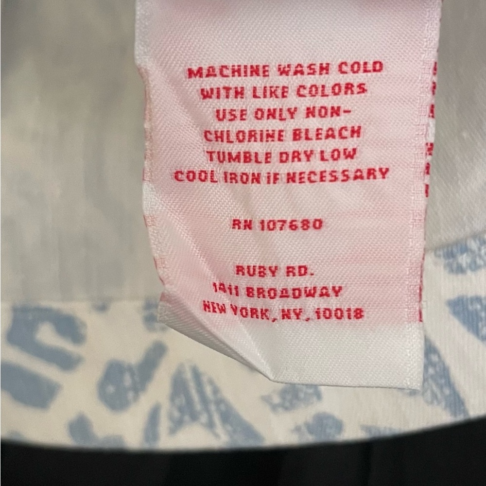 Ruby Rd. Blue And White Pattern Cotton Jean Jacket - Picture 5 of 8